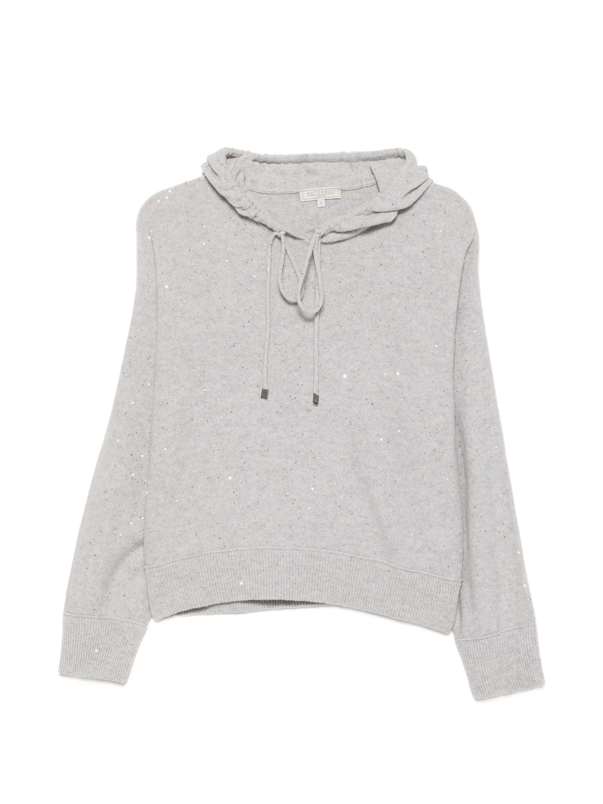 Antonelli Antonelli Sequin-embellished Drawstring Hoodie