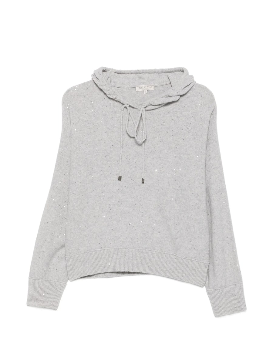 Antonelli Antonelli Sequin-embellished Drawstring Hoodie