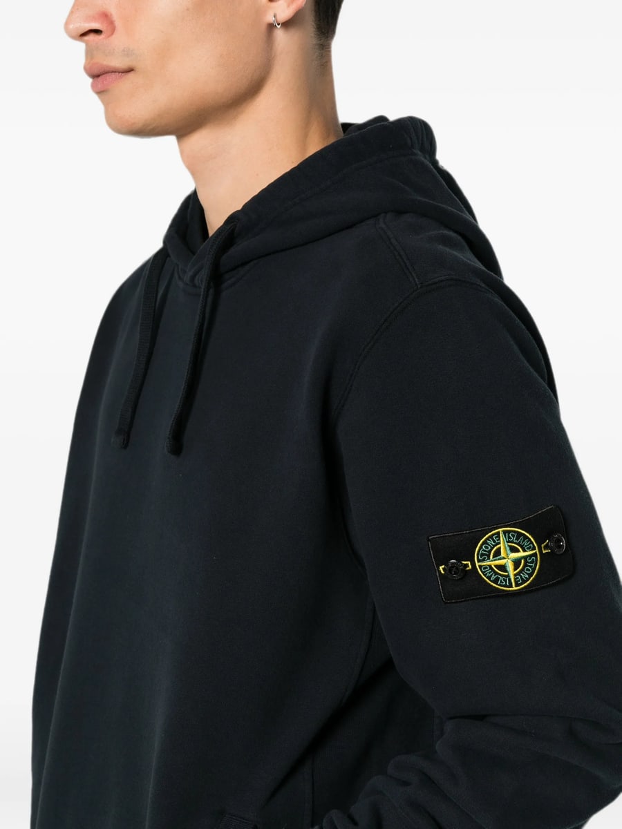 Stone Island Stone Island Logo-patch Drawstring Hoodie, view 2
