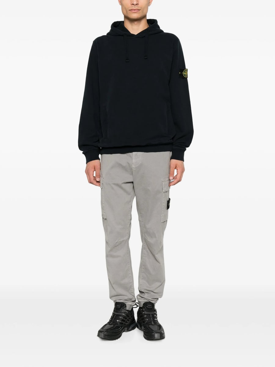 Stone Island Stone Island Logo-patch Drawstring Hoodie, view 4