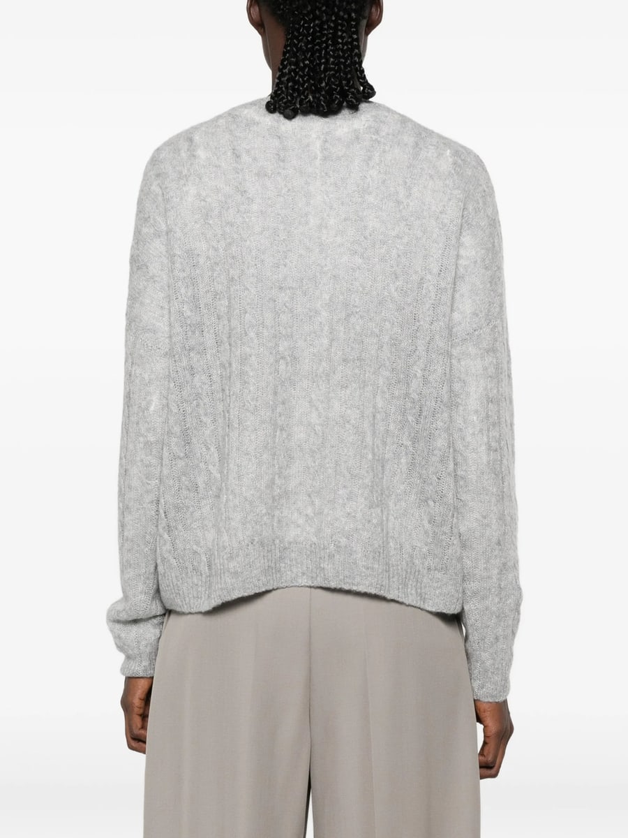 Lisa Yang Lisa Yang Cable-knit Crew-neck Sweater, view 4
