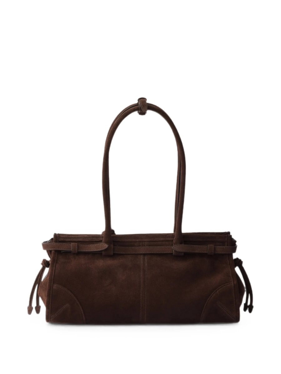 Prada Prada Bonnie Suede Tote Bag, view 3