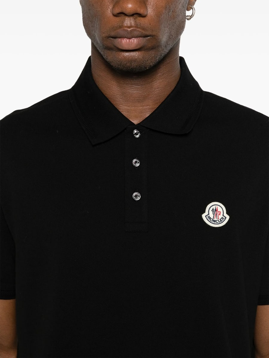 Moncler Moncler Logo-patch Polo Shirt, view 3