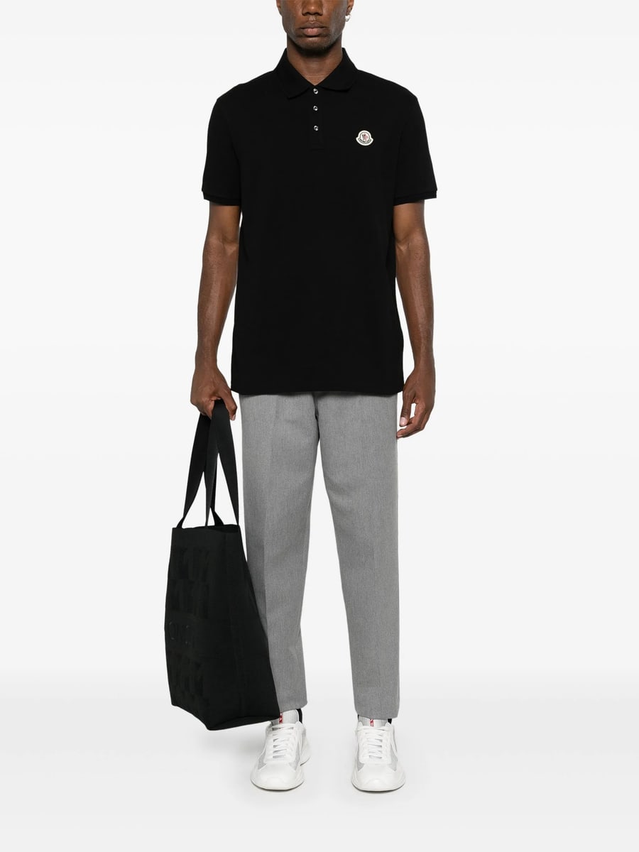 Moncler Moncler Logo-patch Polo Shirt, view 4