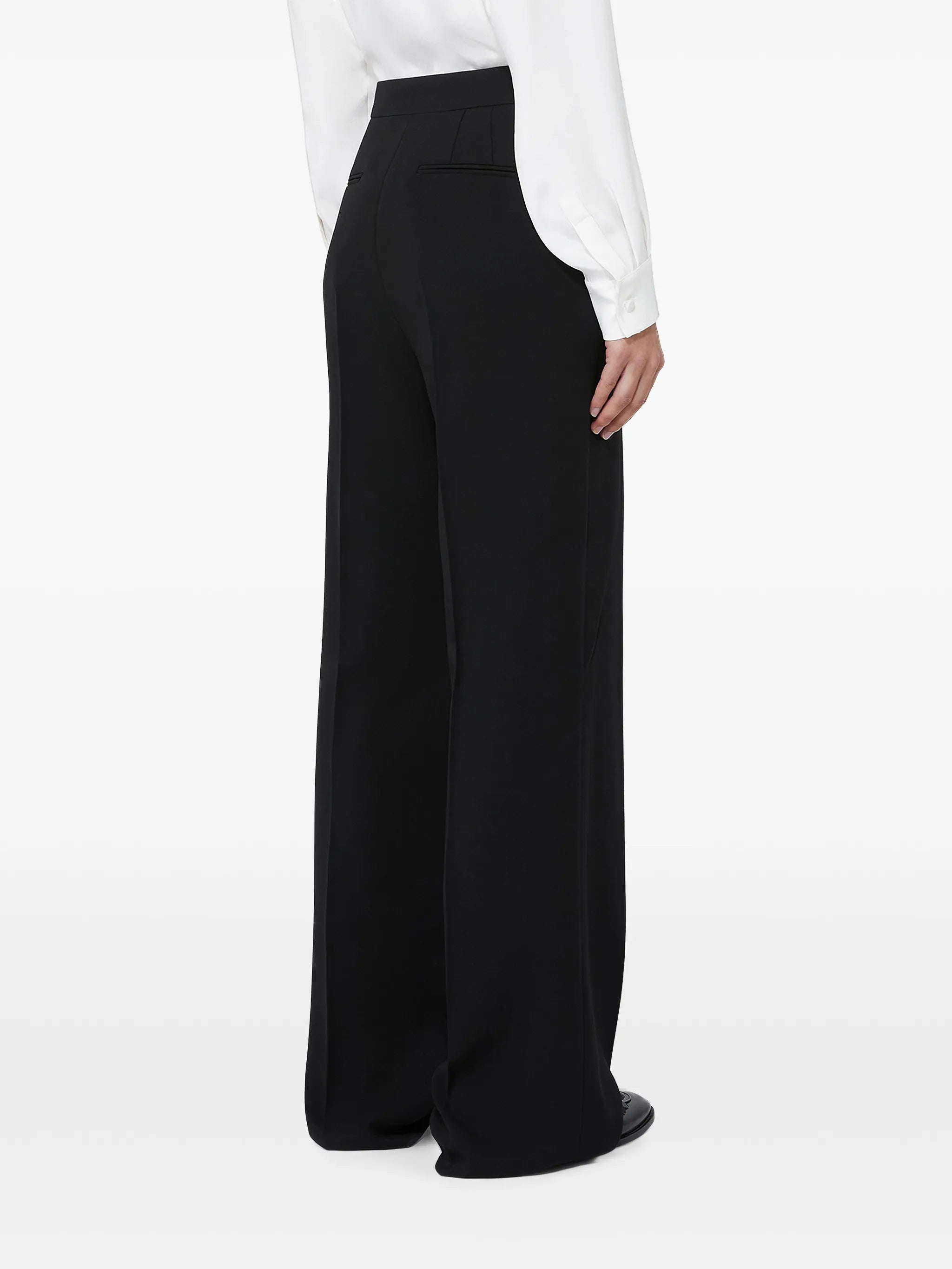 Max Mara Max Mara Pressed-crease Wide-leg Trousers, view 2