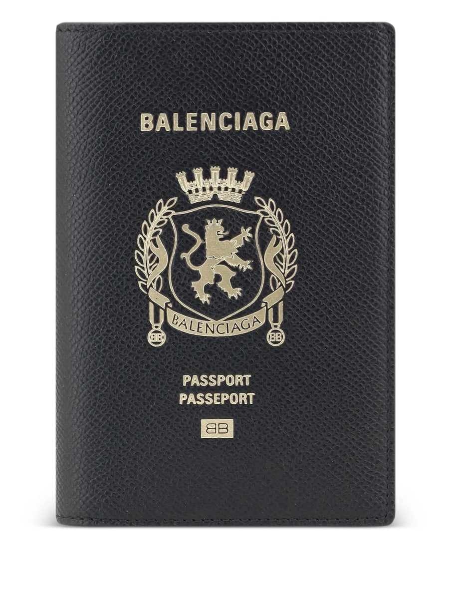 Balenciaga Balenciaga Leather Passport Holder