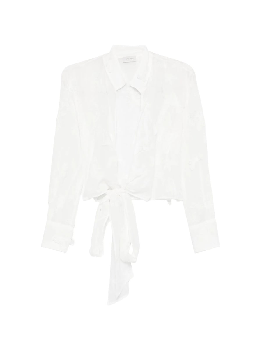 Mazzarelli Mazzarelli Tie-front Blouse