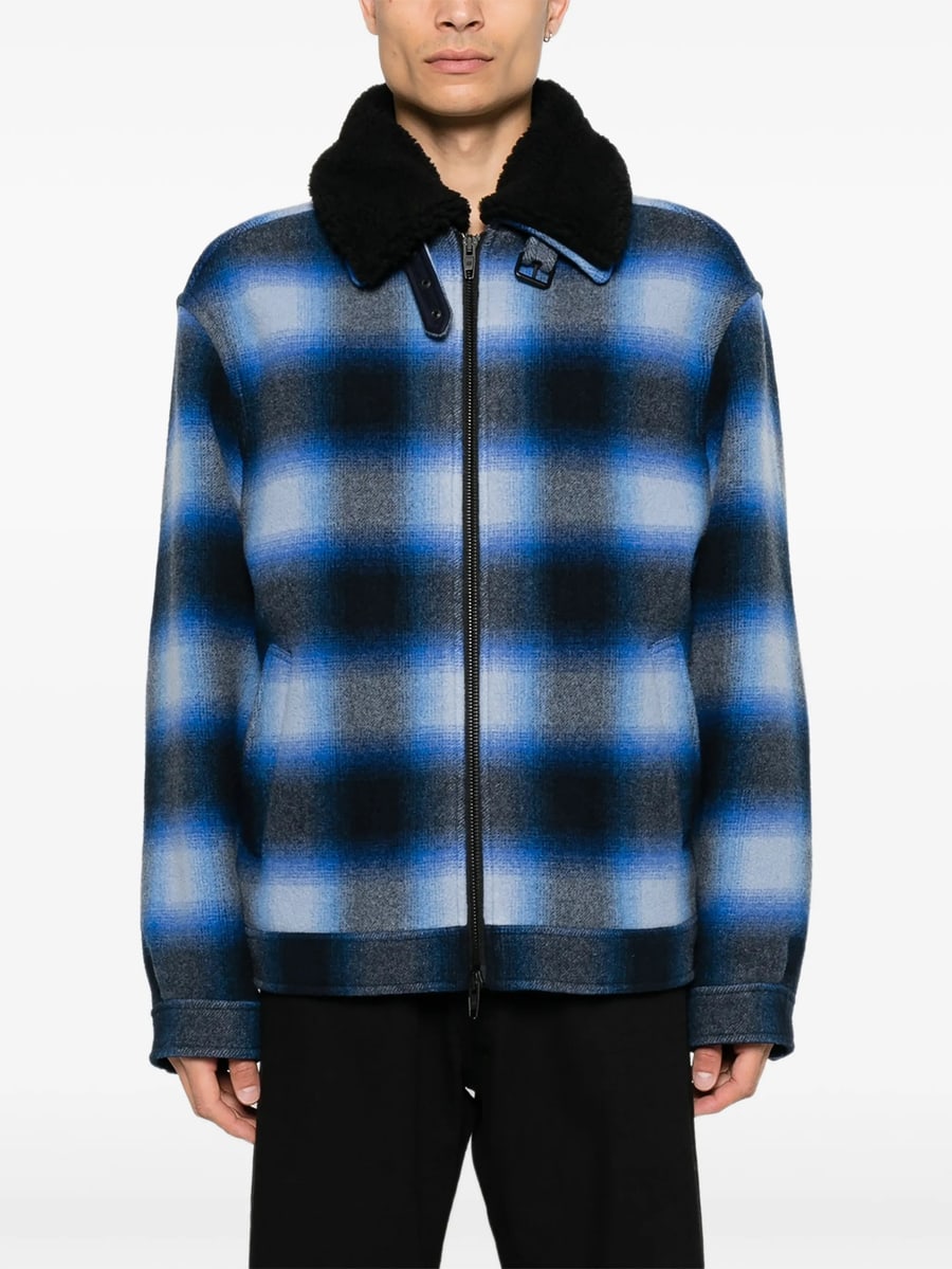 Balenciaga Balenciaga Check-pattern Shirt Jacket, view 5