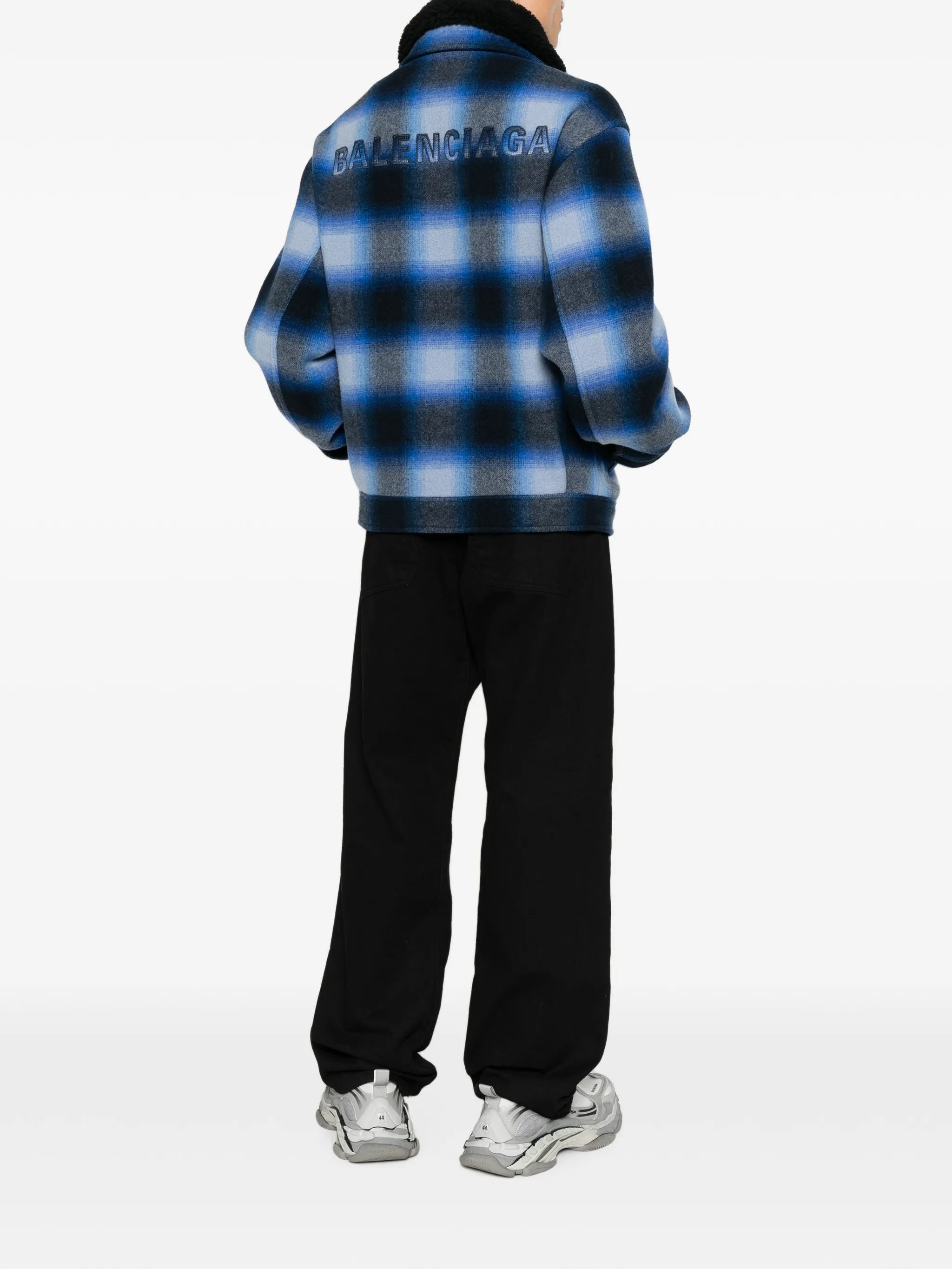 Balenciaga Balenciaga Check-pattern Shirt Jacket, view 2