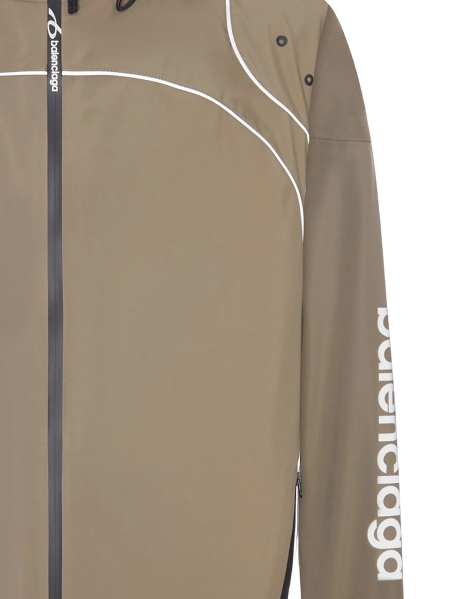 Balenciaga Balenciaga Piped Hooded Jacket, view 2