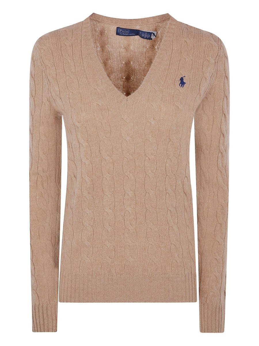 Ralph Lauren Ralph Lauren Cable-knit V-neck Sweater