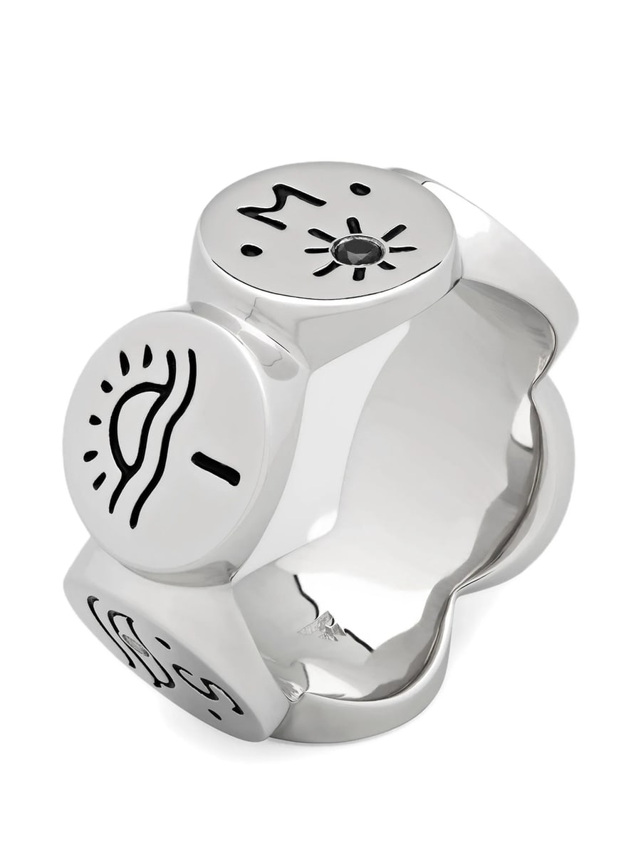 Tom Wood Tom Wood Simple Love Engraved Ring, view 2