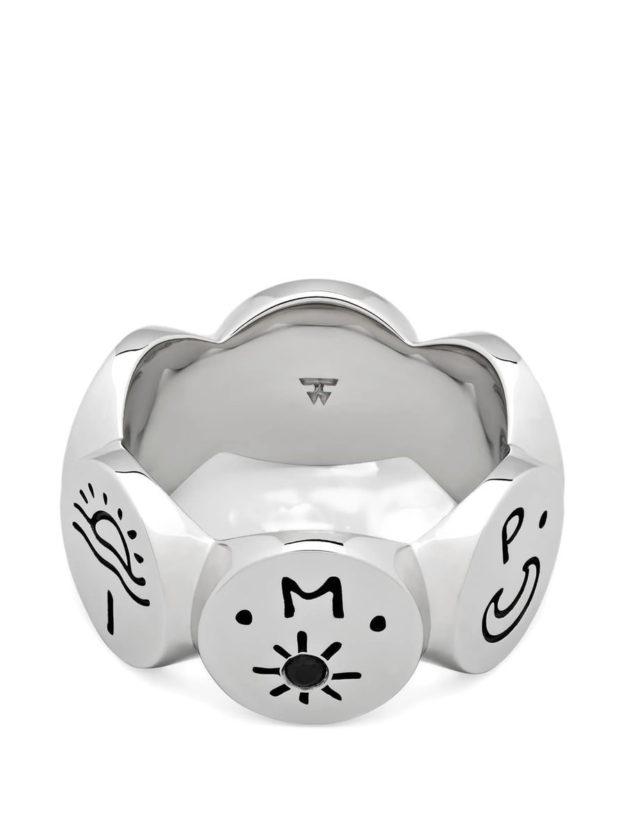 Tom Wood Tom Wood Simple Love Engraved Ring, view 4