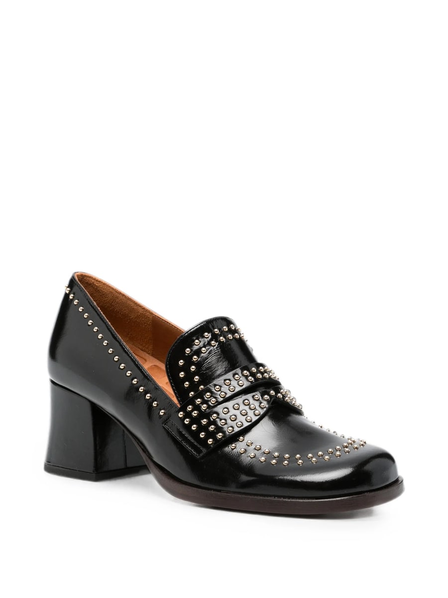 Chie Mihara Chie Mihara Stud-embellished Leather Loafers, view 2