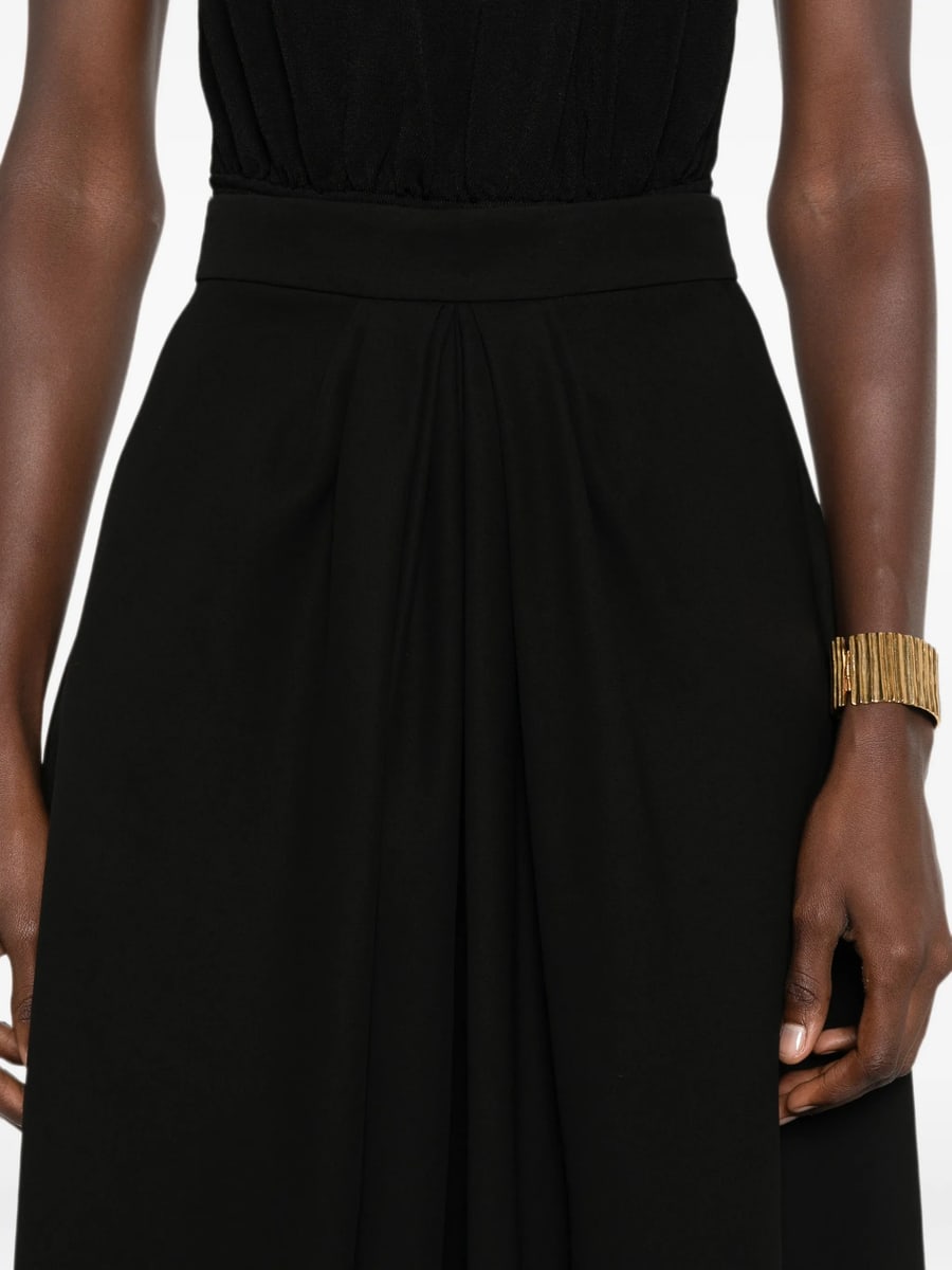 Giorgio Armani Giorgio Armani Zip-fastening Draped-design Midi Skirt, view 2