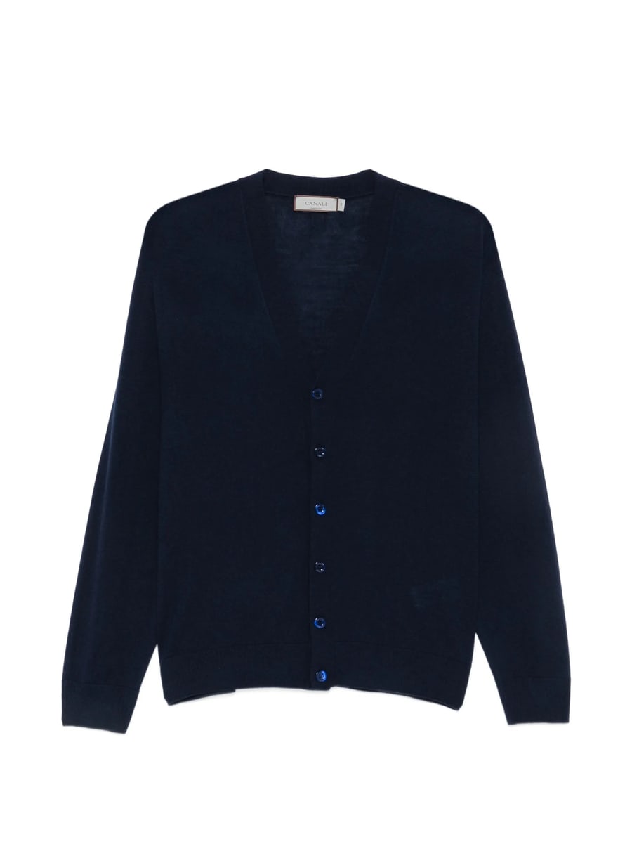 Canali Canali Button-fastening V-neck Cardigan