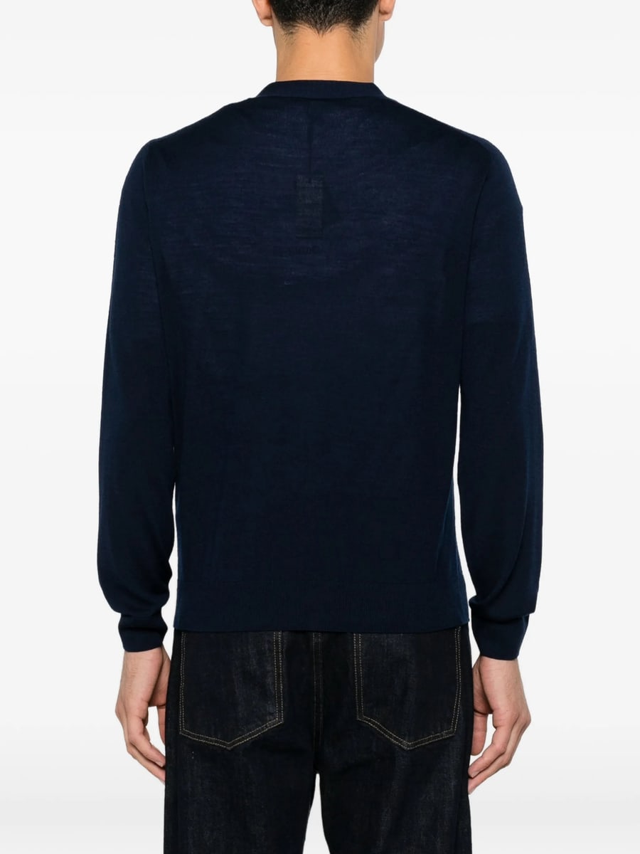 Canali Canali Button-fastening V-neck Cardigan, view 5