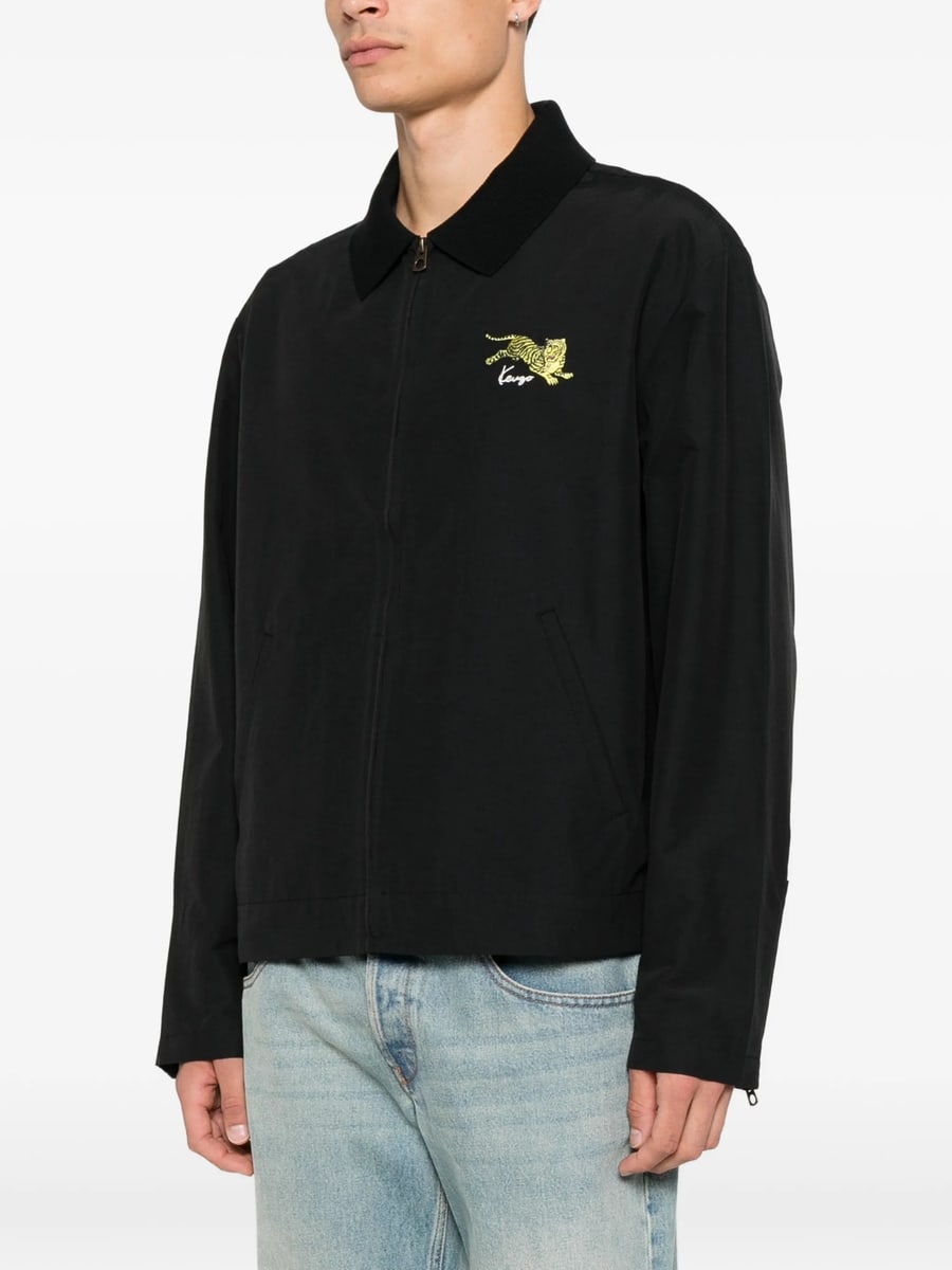 Kenzo Kenzo Tiger-embroidered Zip-up Jacket, view 2