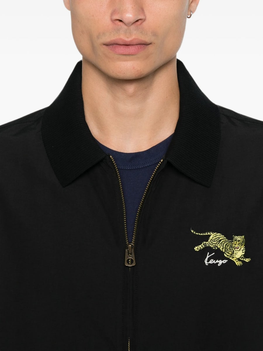 Kenzo Kenzo Tiger-embroidered Zip-up Jacket, view 3