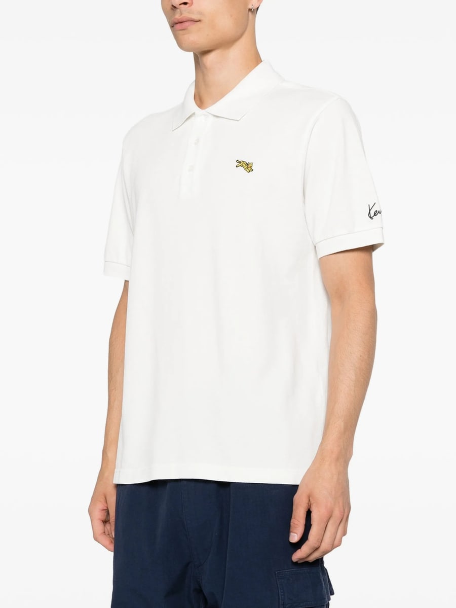 Kenzo Kenzo Tiger-patch Polo Shirt, view 3
