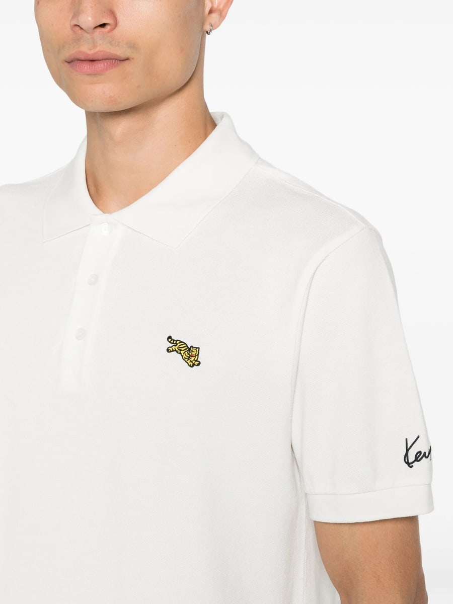 Kenzo Kenzo Tiger-patch Polo Shirt, view 5