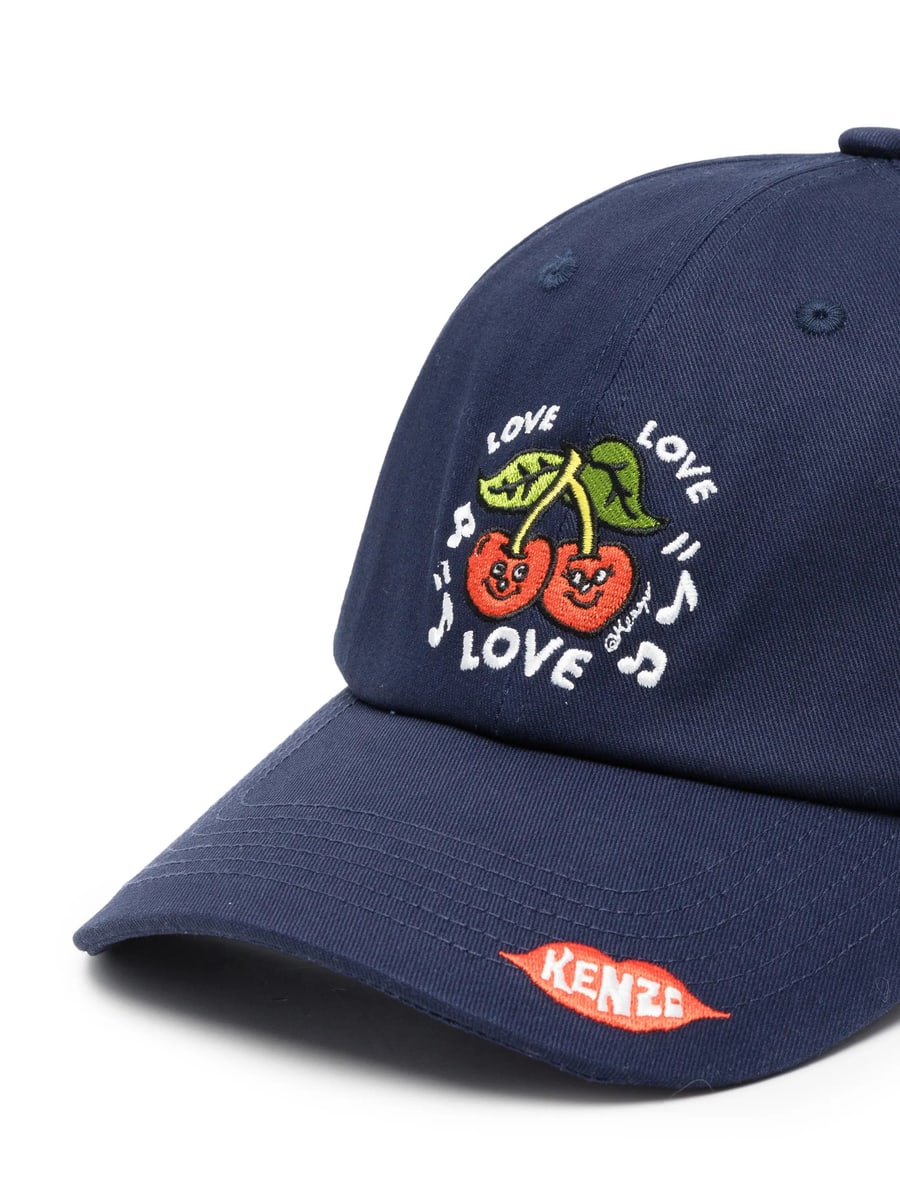 Kenzo Kenzo Cherry-embroidered Baseball Cap, view 3