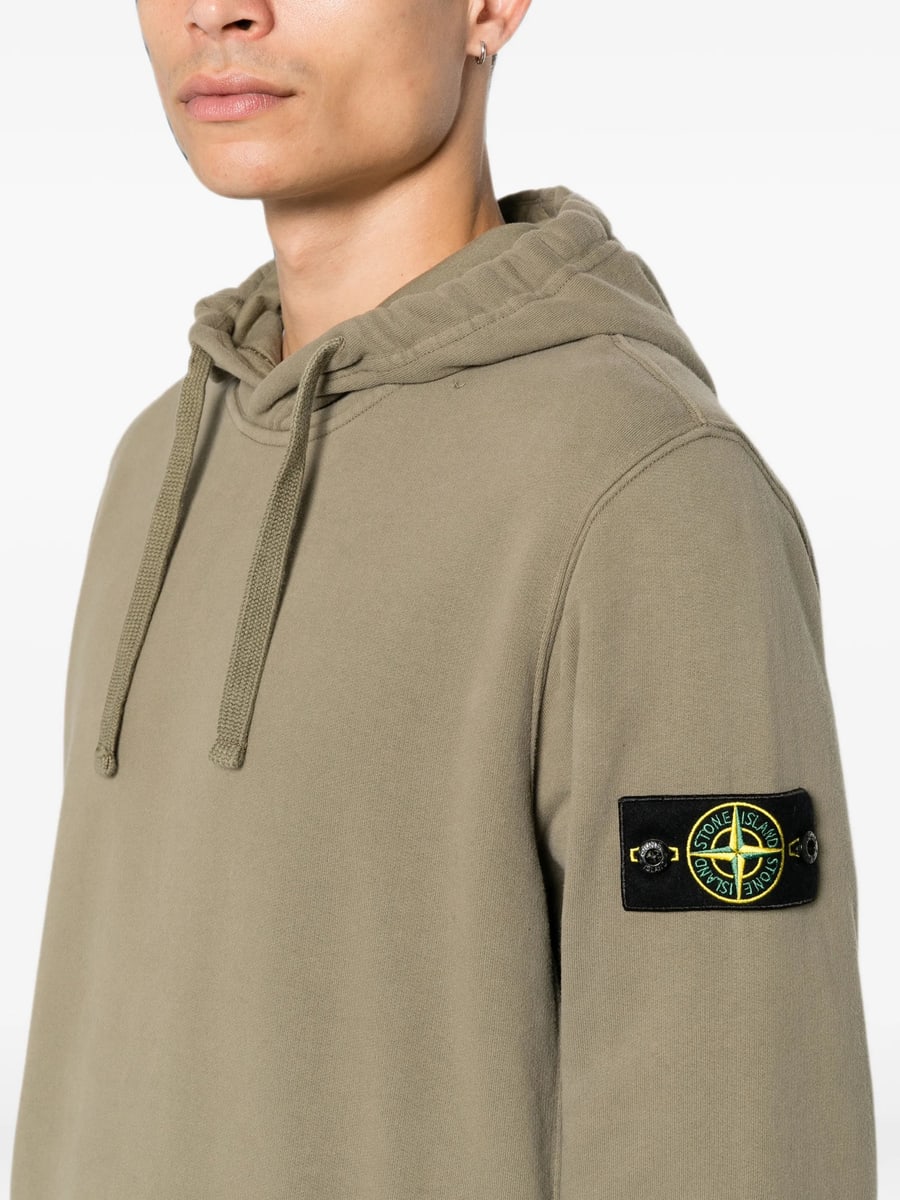 Stone Island Stone Island Logo-patch Hoodie, view 5