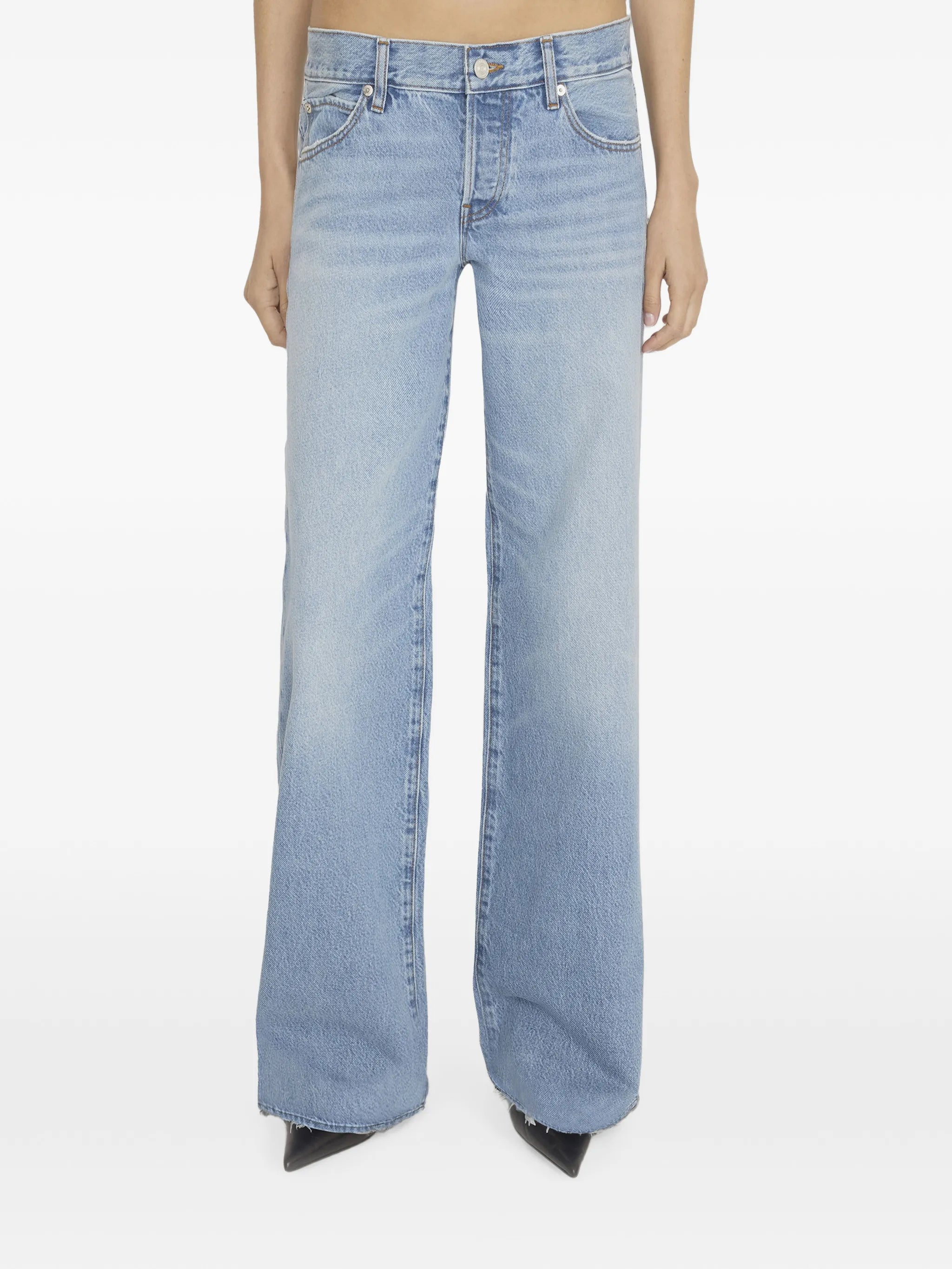 Frame Frame The Gray Wide-leg Jeans