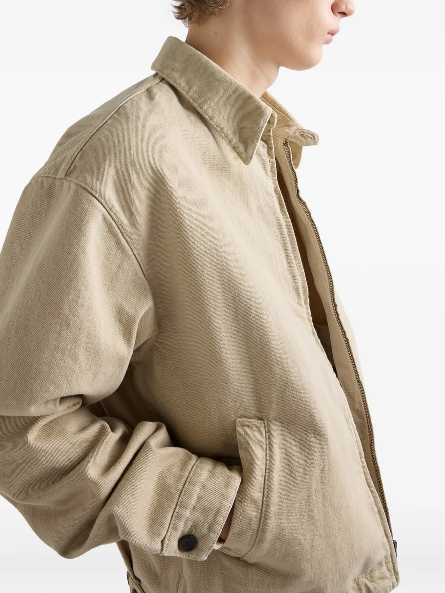 Prada Prada Old Denim Blouson Jacket, view 3