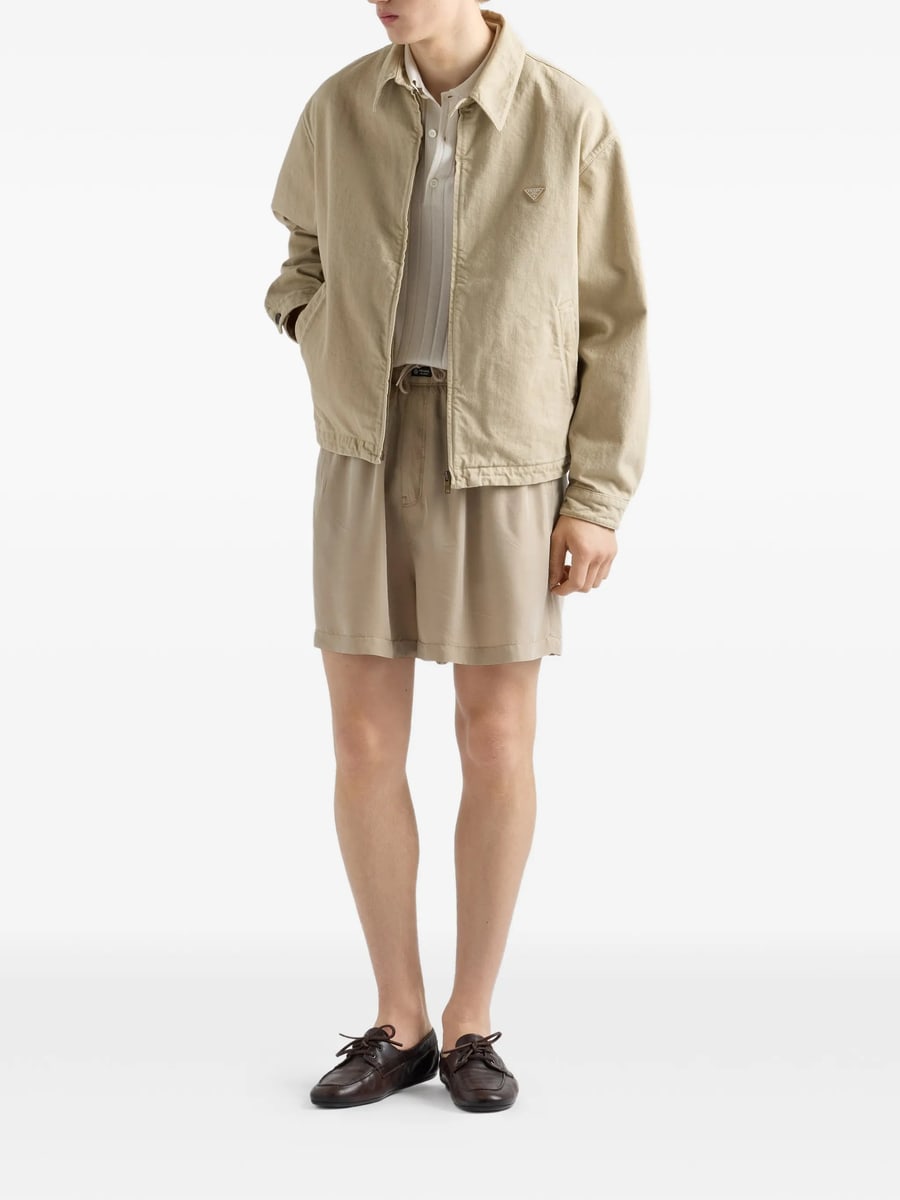 Prada Prada Old Denim Blouson Jacket, view 4