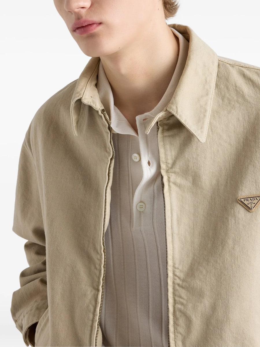 Prada Prada Old Denim Blouson Jacket, view 5