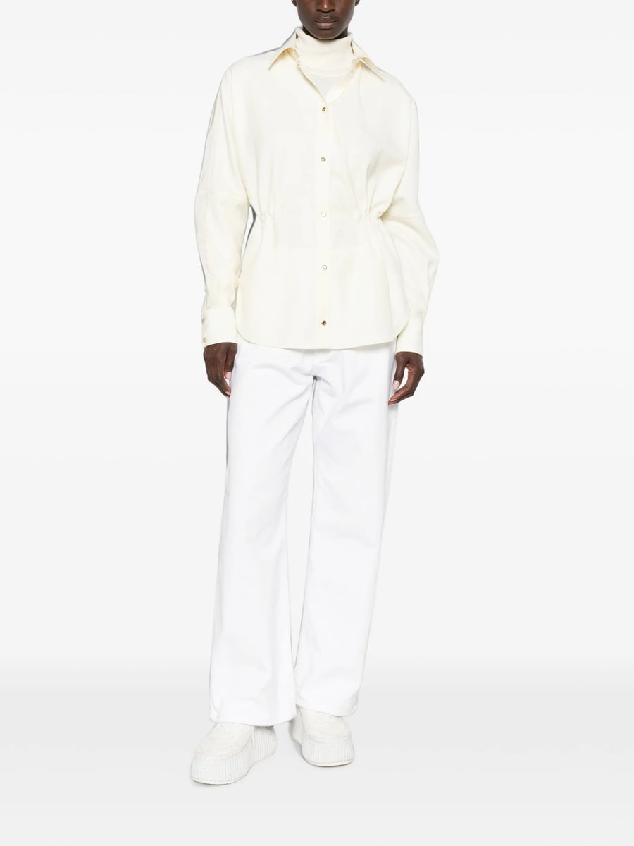 Moncler Moncler Logo-patch Long-sleeve Shirt, view 3