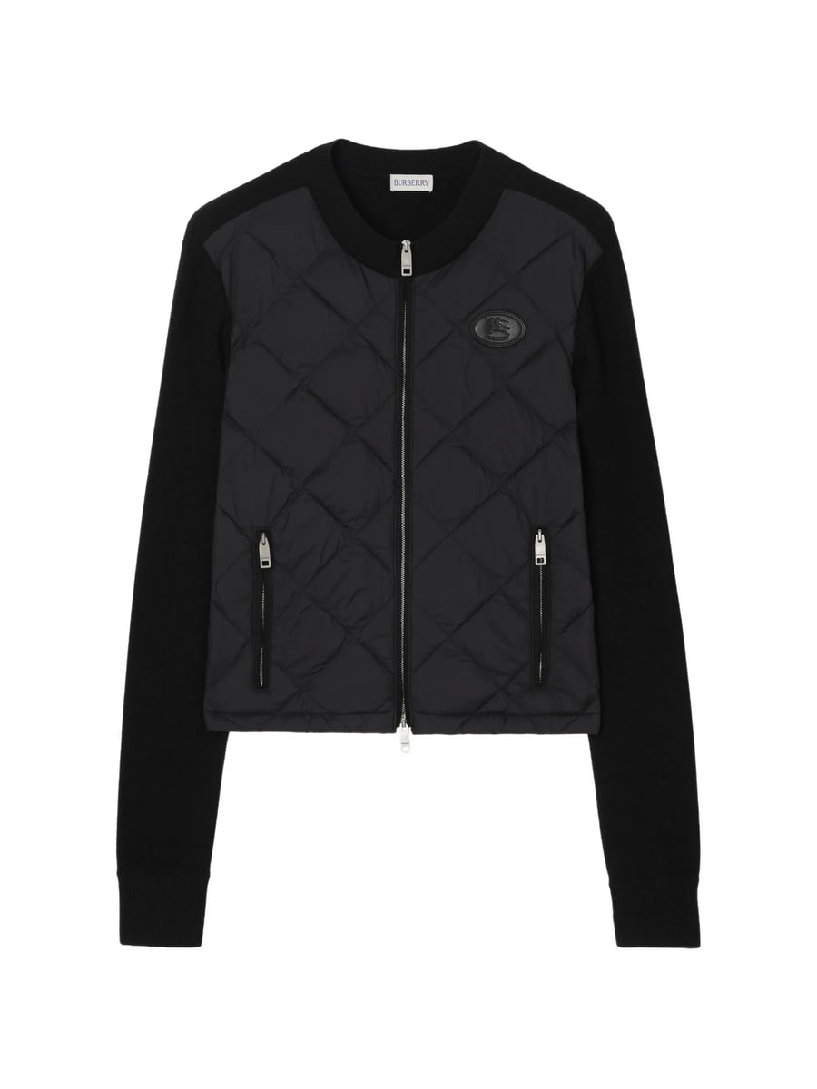 Burberry Burberry Quilted Nylon And Wool Jacket