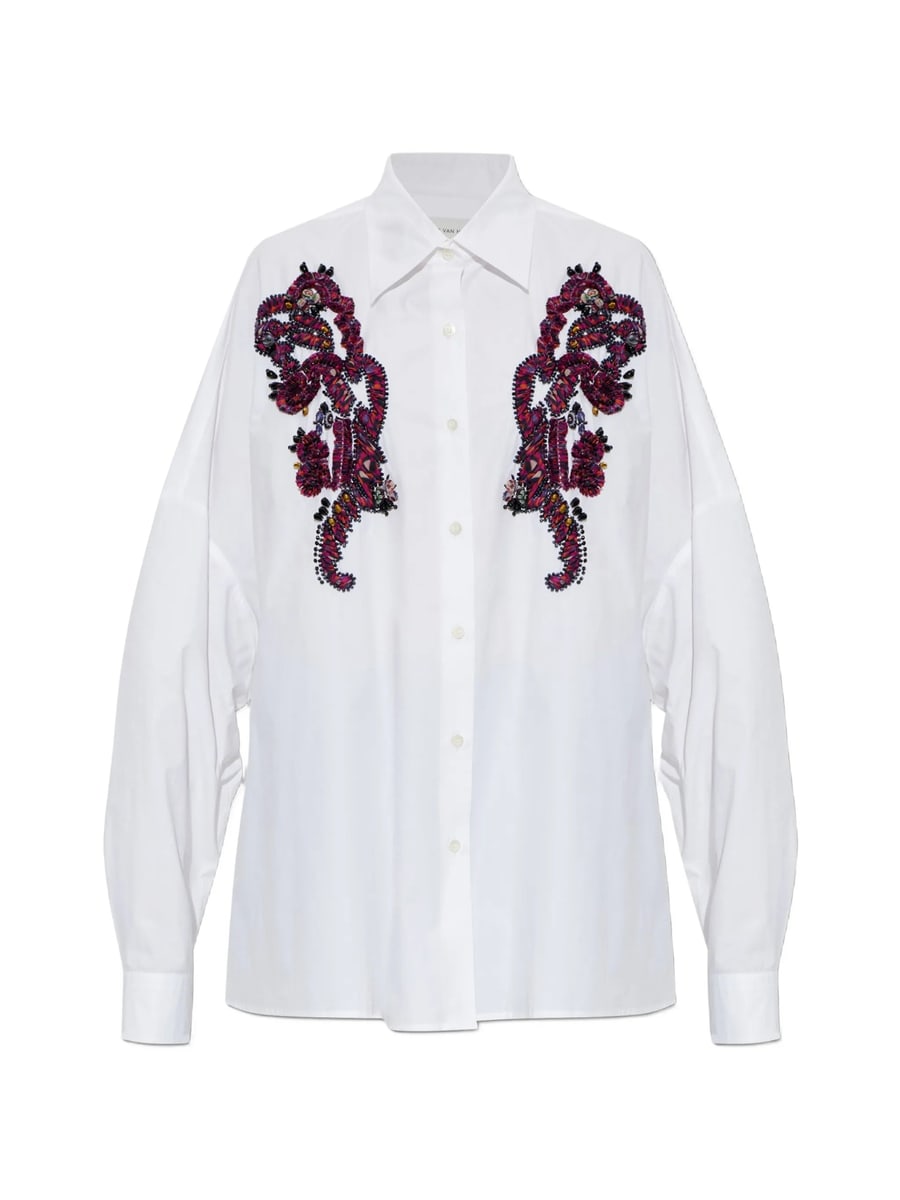 Dries Van Noten Dries Van Noten Bead-embellished Buttoned Shirt