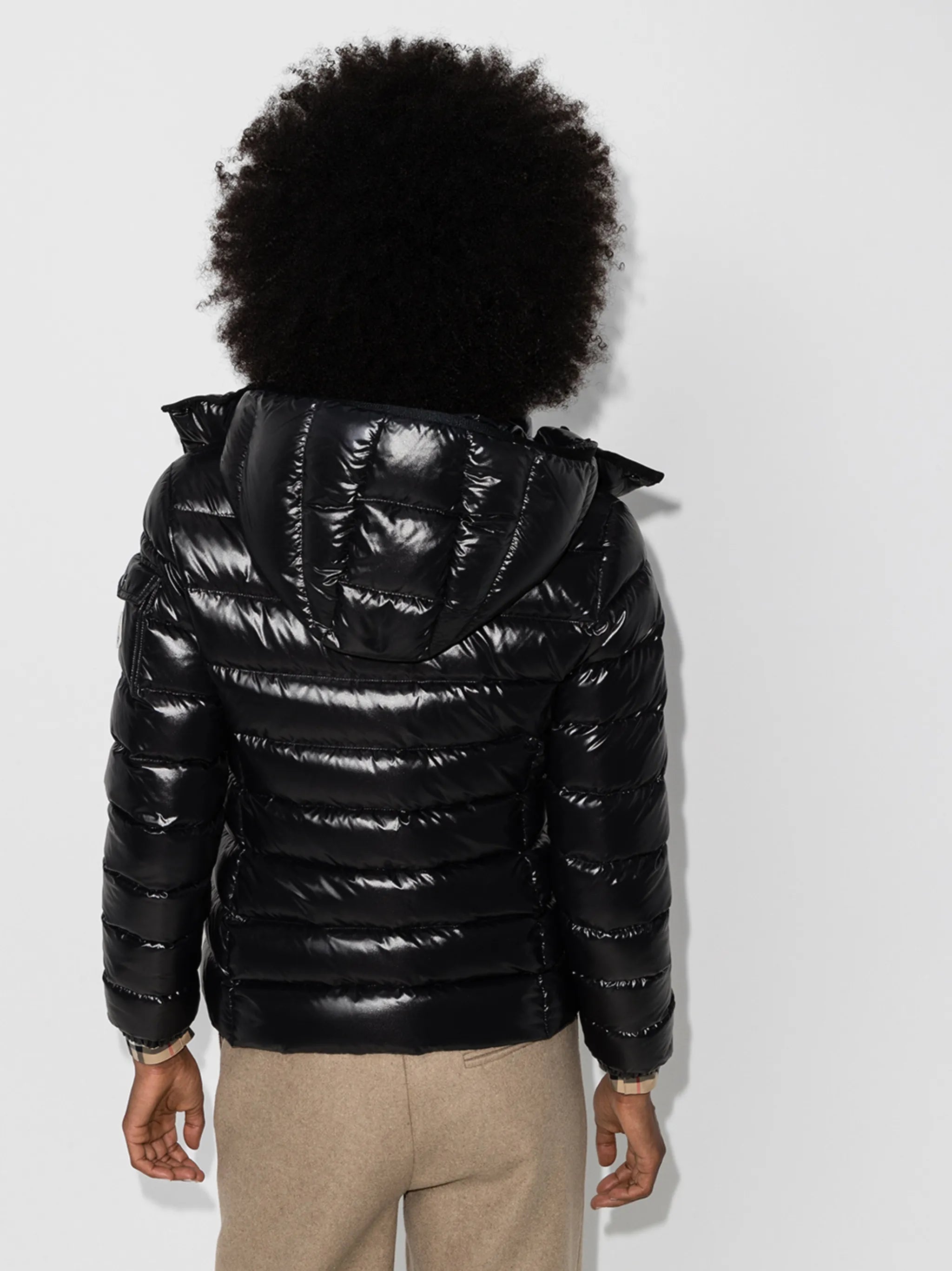Moncler Moncler Bady Hooded Short Down Jacket, view 2