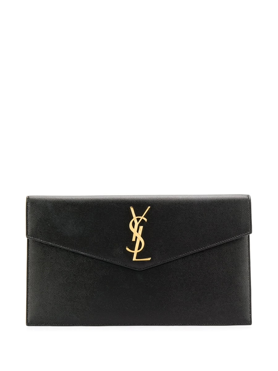 Saint Laurent Saint Laurent Medium Monogram Plaque Pouch