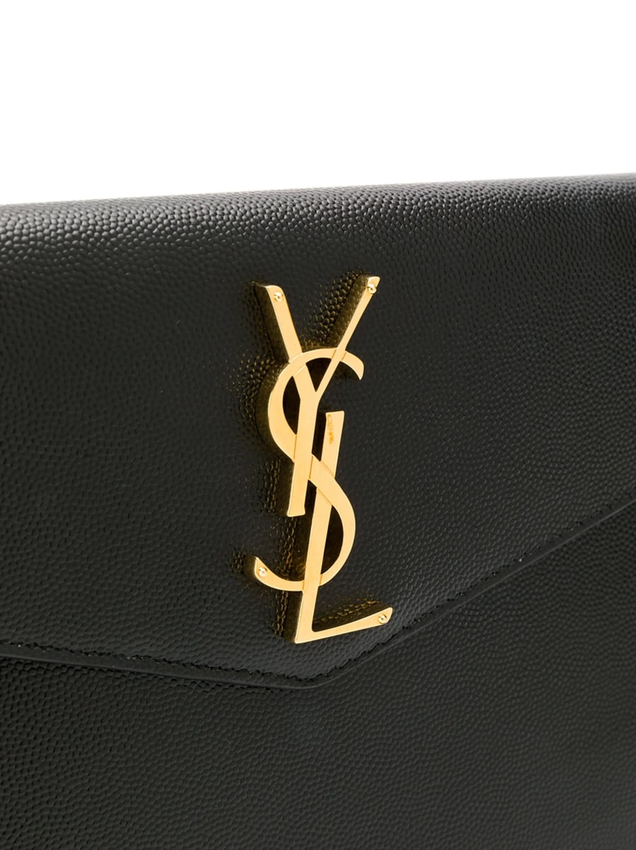 Saint Laurent Saint Laurent Medium Monogram Plaque Pouch, view 2