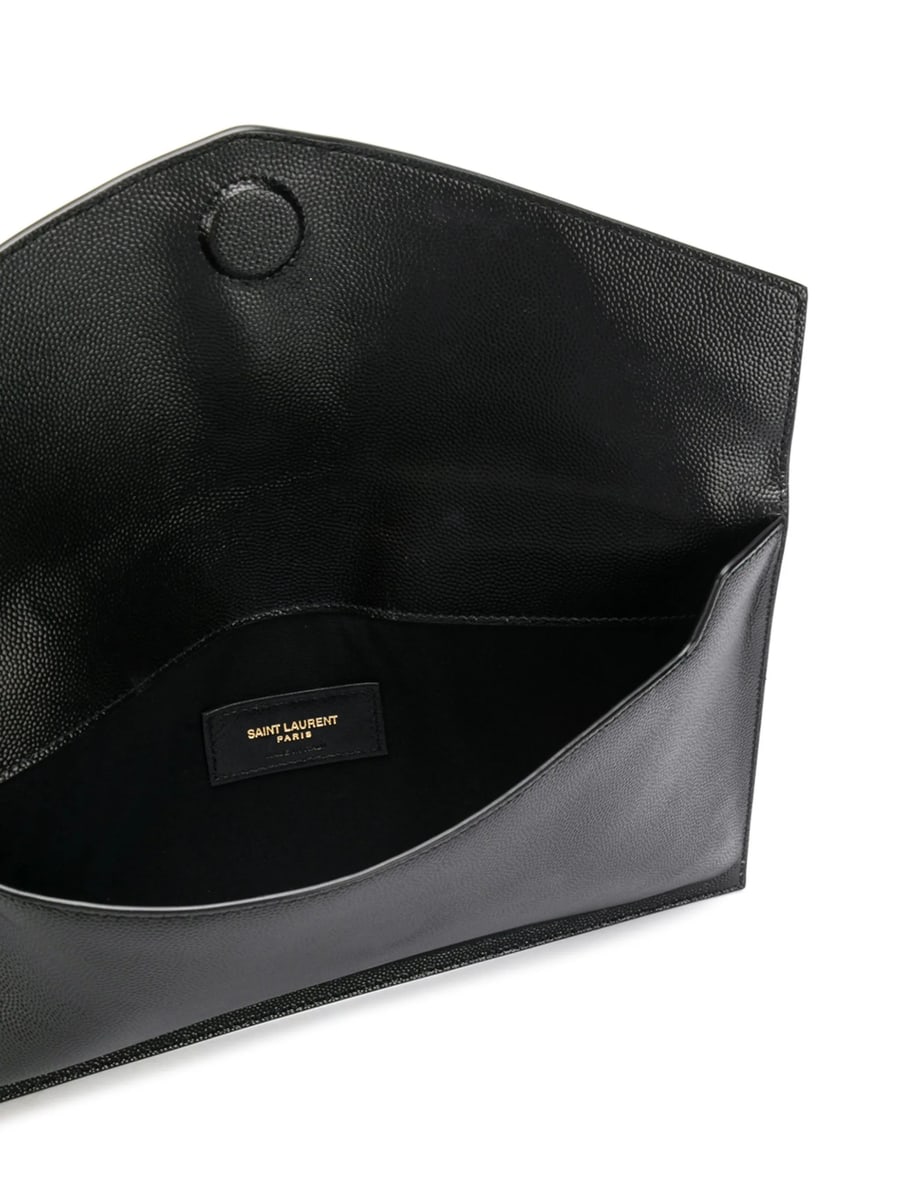 Saint Laurent Saint Laurent Medium Monogram Plaque Pouch, view 4