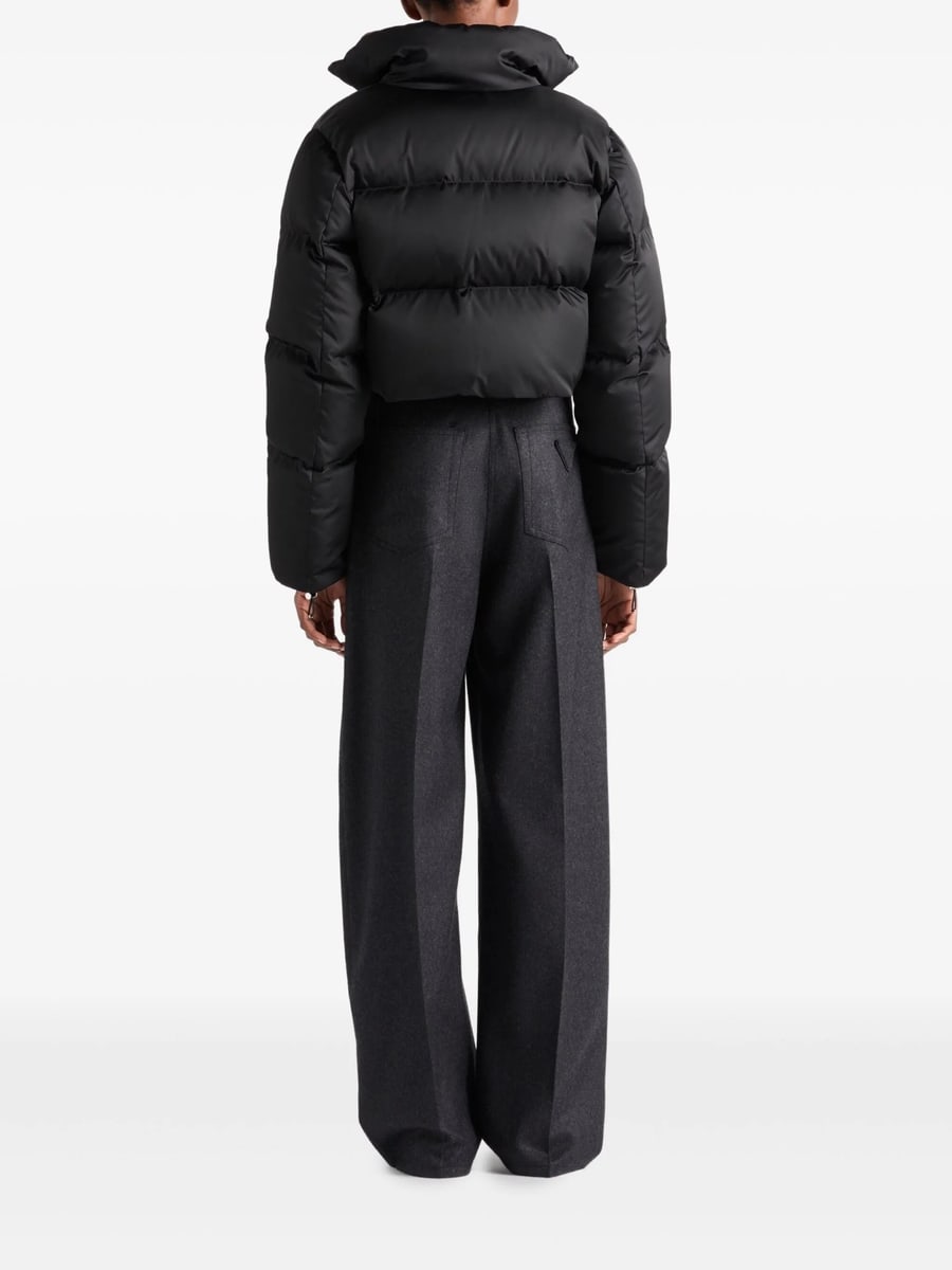 Prada Prada Cropped Re-Nylon Down Jacket, view 4