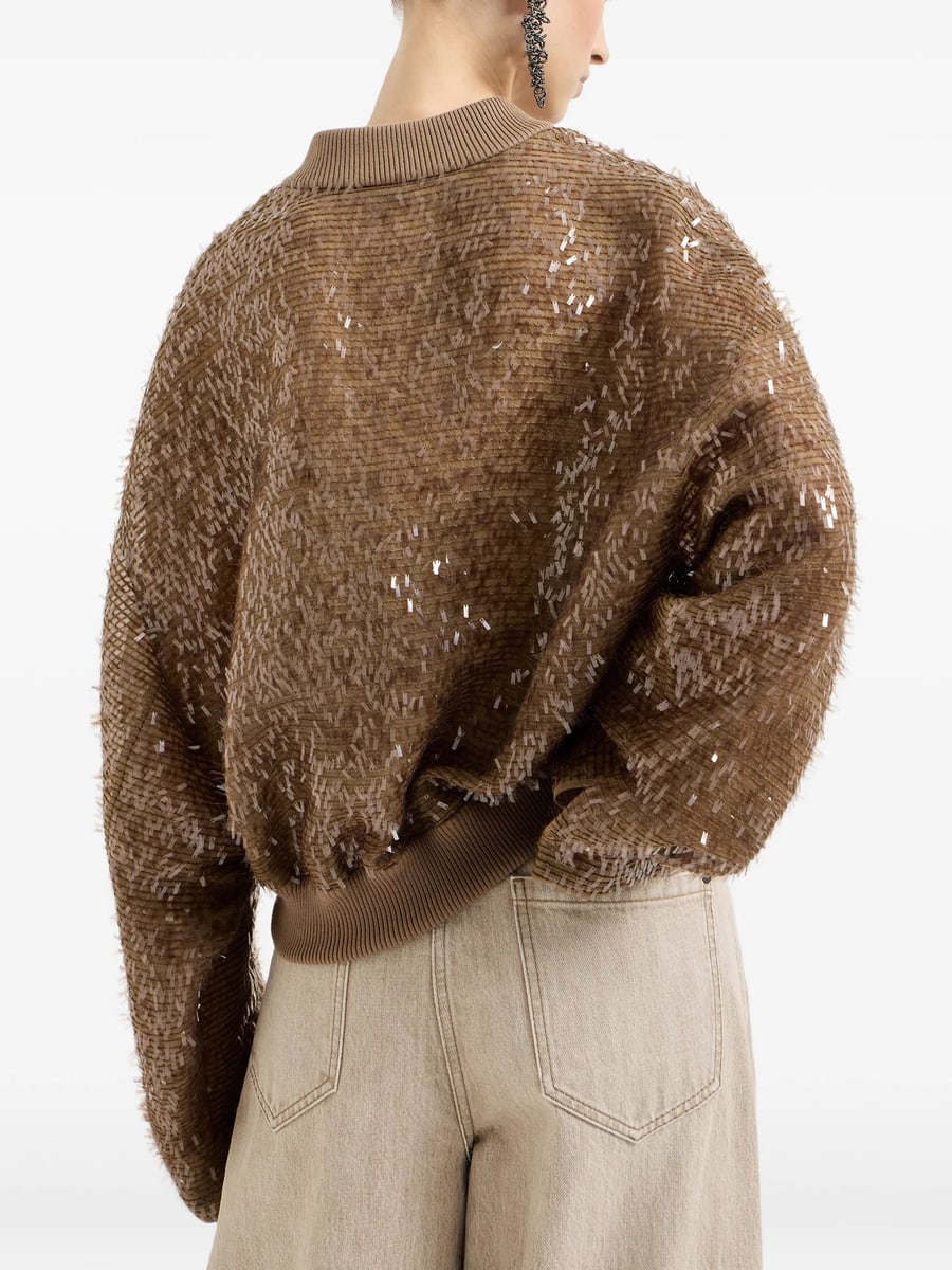 Brunello Cucinelli Brunello Cucinelli Zip-fastening Bomber Jacket, view 3