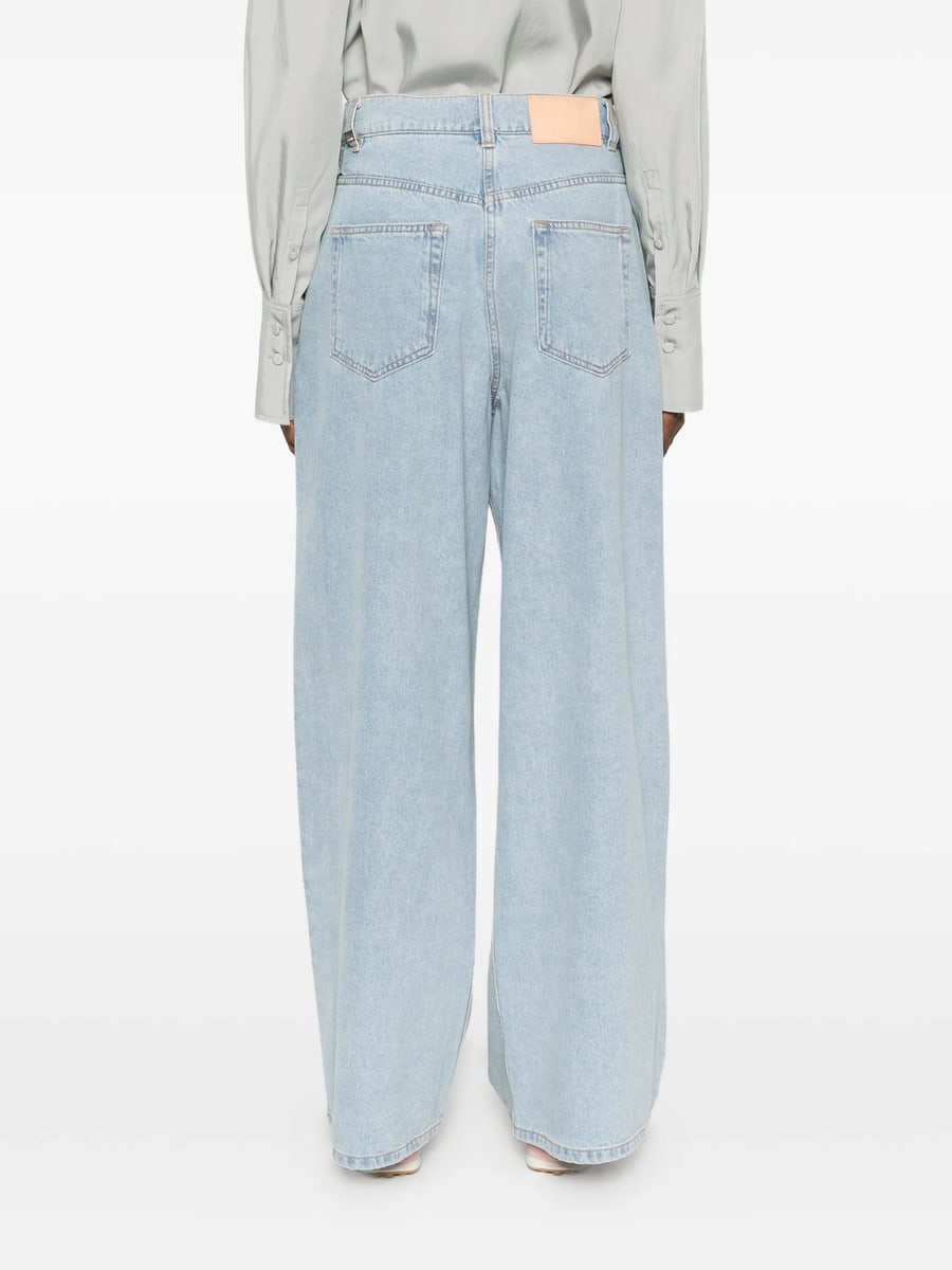 System System Pleated Button-fastening Jeans, view 2