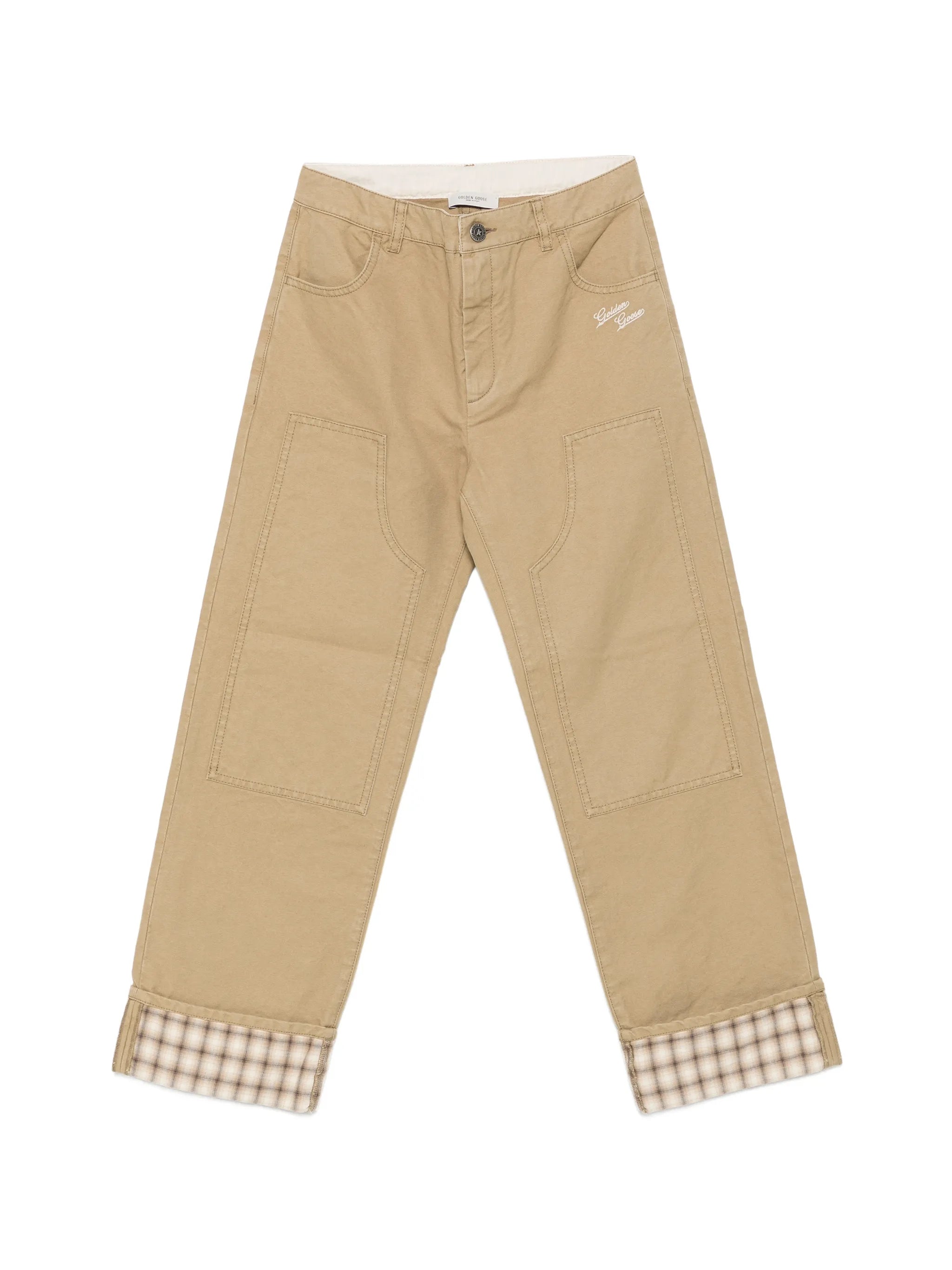 Golden Goose Golden Goose Check-trim Panelled Trousers