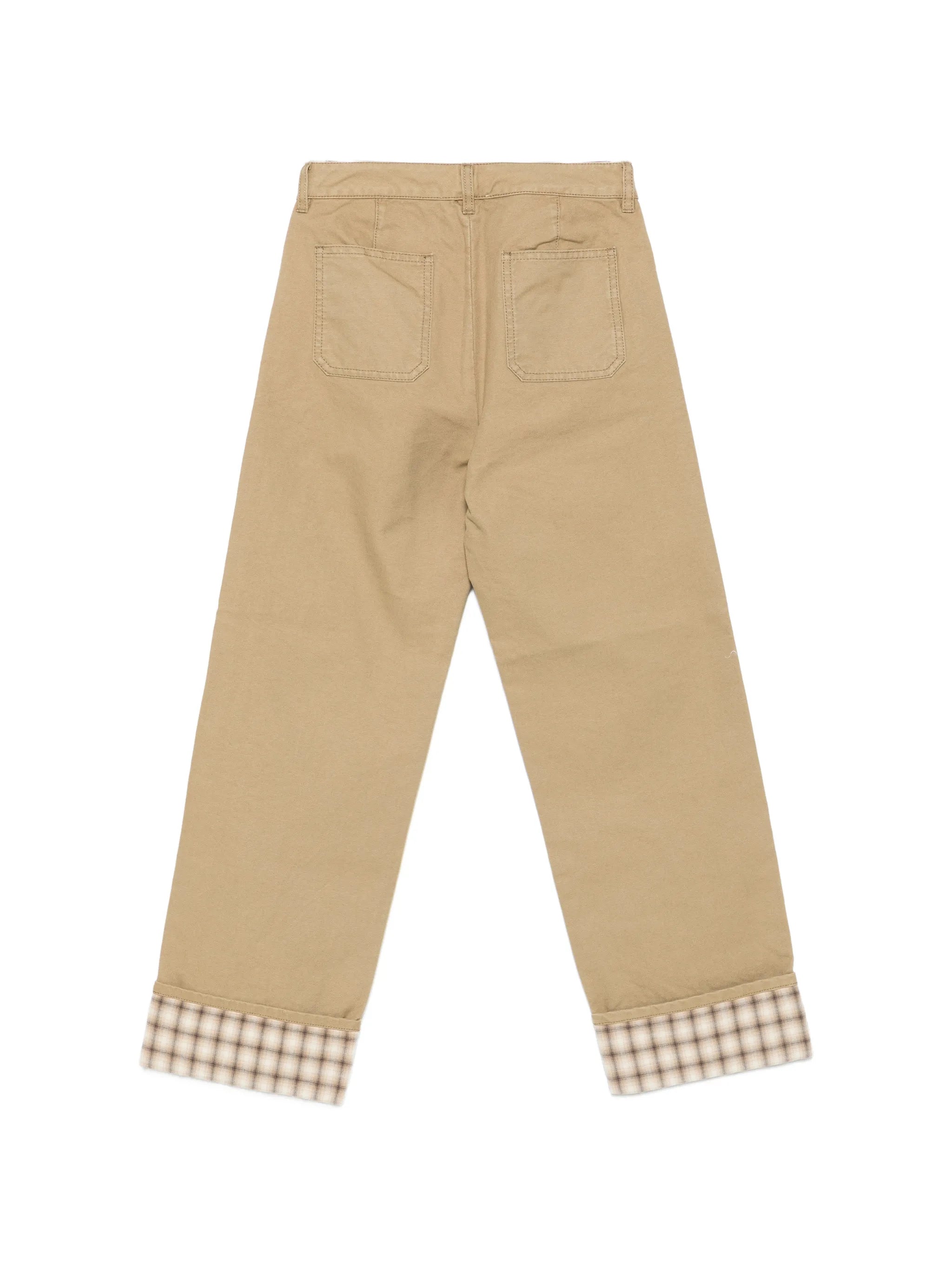Golden Goose Golden Goose Check-trim Panelled Trousers, view 2