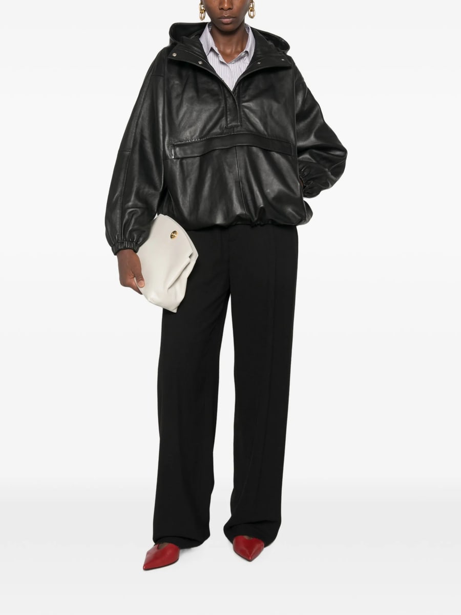 Rohe Rohe Hooded Leather Jacket, view 4