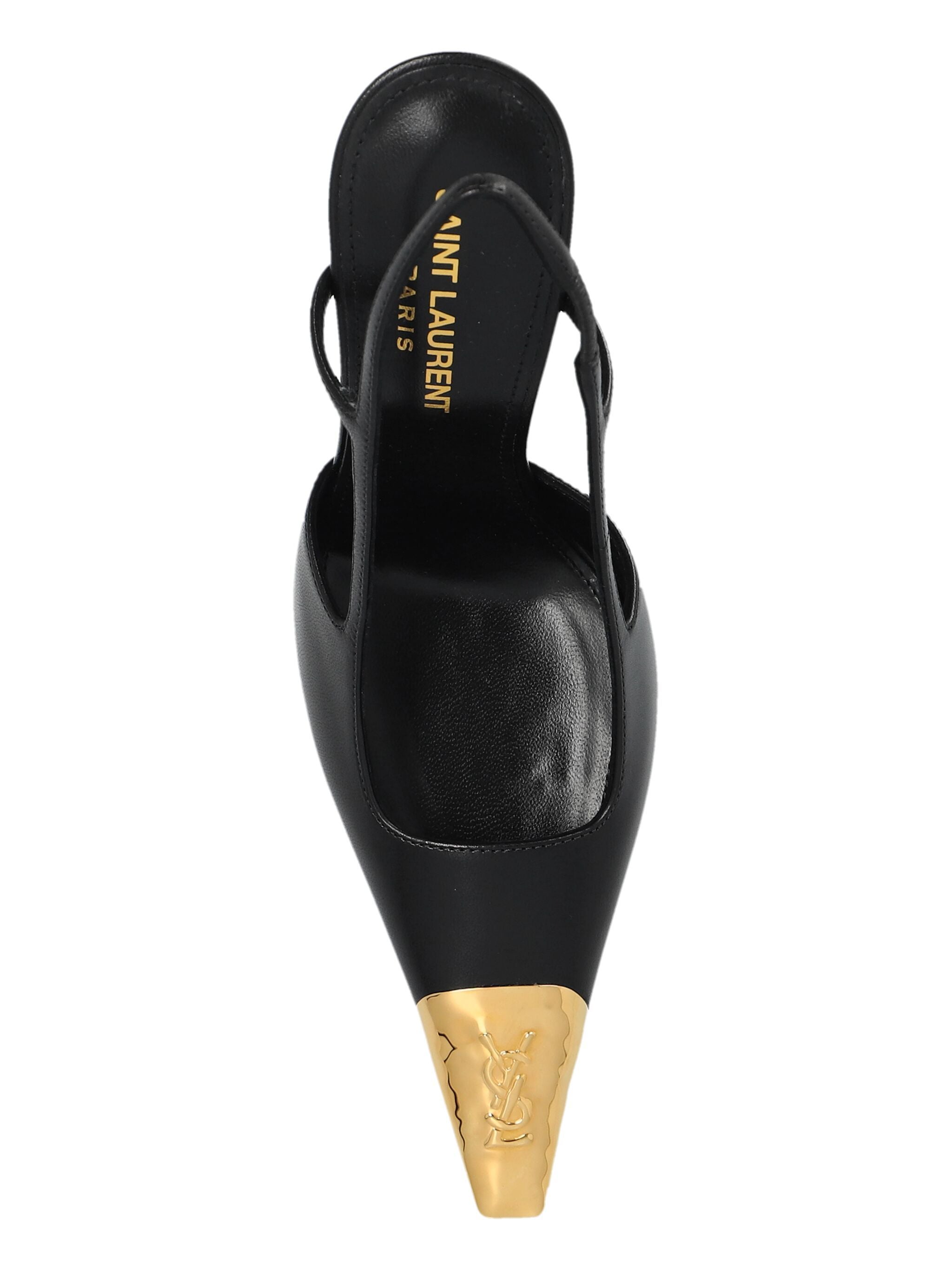 Saint Laurent Saint Laurent 110mm Jeanne Slingback Pumps, view 2