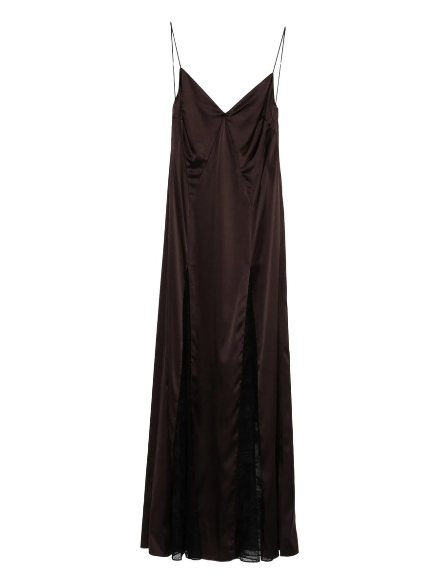 Staud Staud Trinity Lace-insert Maxi Dress