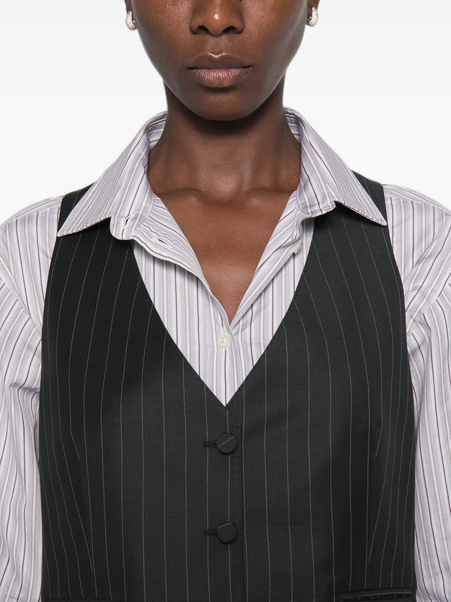 Tom Ford Tom Ford Pinstripe-pattern Waistcoat, view 4