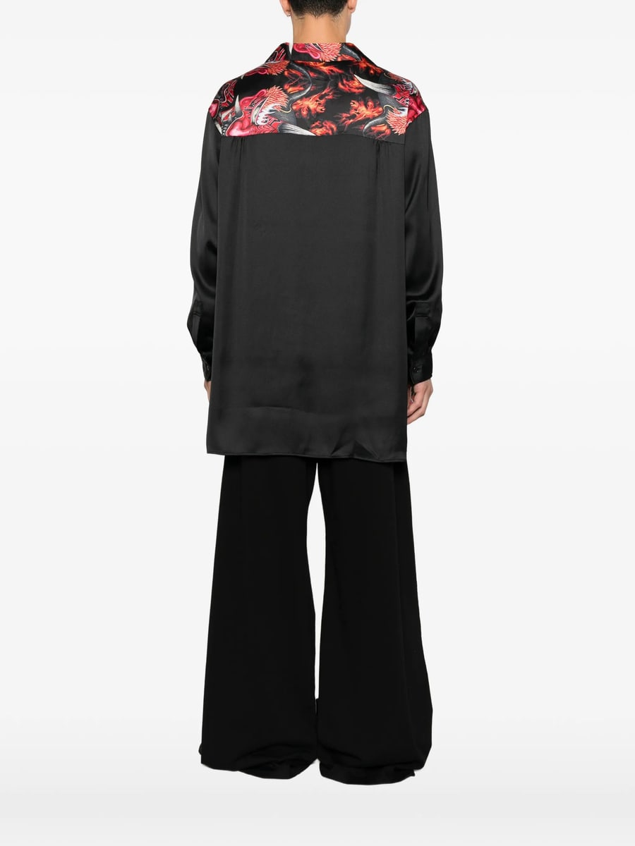 Y-3 Y-3 Graphic-print Button-down Shirt, view 5
