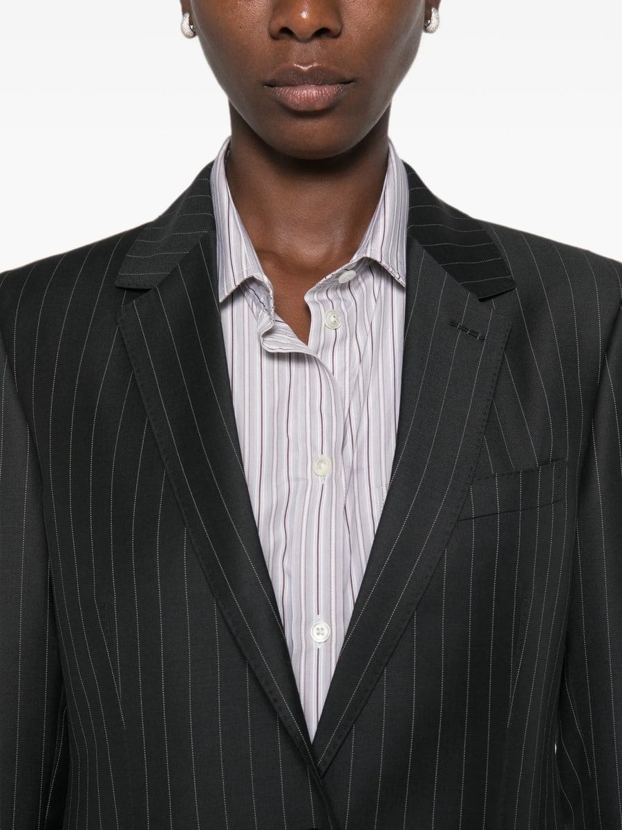 Tom Ford Tom Ford Pinstripe-pattern Single-breasted Blazer, view 2