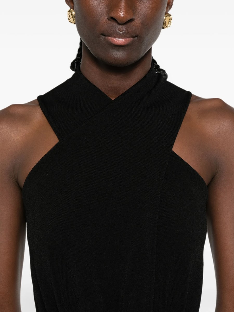 Simkhai Simkhai Crossover Halterneck Bodysuit, view 2